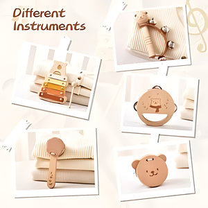 Kids Wooden Montessori Musical Percussion Instruments - LearnLark Montessori