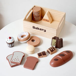 Magnetic Wooden Kitchen Play Set – Pretend Play Food Toys for Kids - LearnLark Montessori