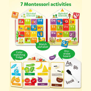 Montessori Busy Book for Toddlers - Sensory Activity Board & Fine Motor Skills Toy - LearnLark Montessori