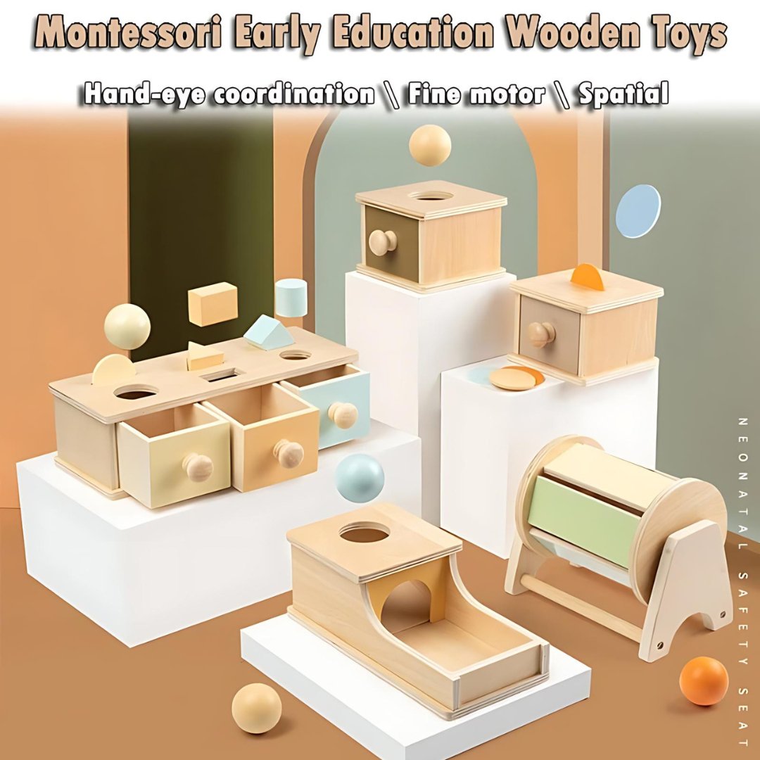 Montessori Educational Sensory Wooden Toys - LearnLark Montessori