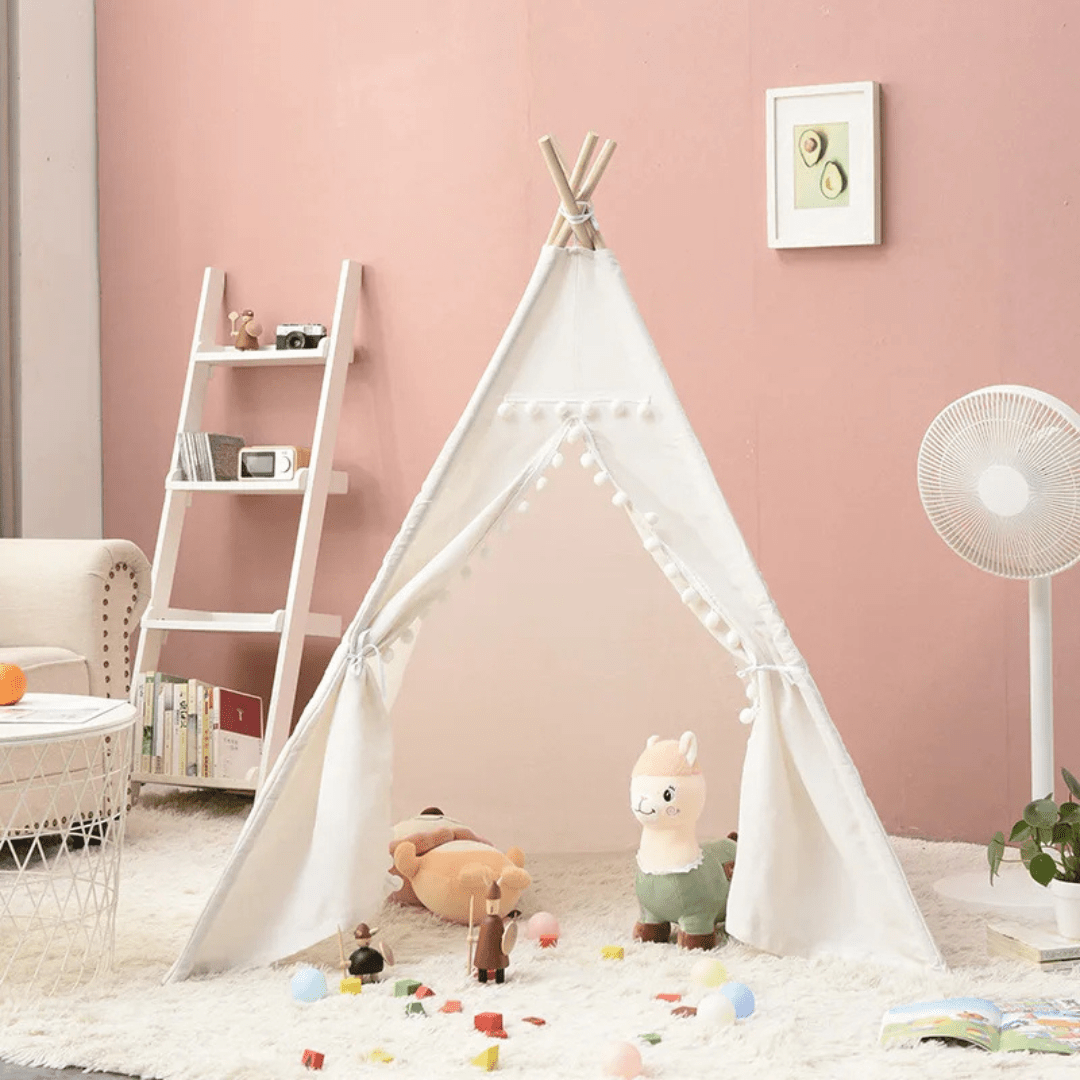 Montessori kids Teepee Tent – Portable Playhouse Wigwam for Children’s Indoor Fun - LearnLark Montessori