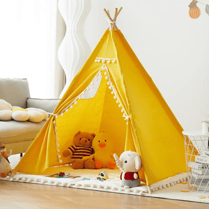 Montessori kids Teepee Tent – Portable Playhouse Wigwam for Children’s Indoor Fun - LearnLark Montessori