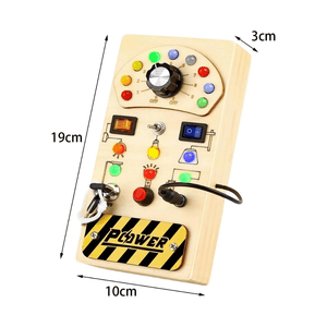 Montessori Light Switch Busy Board – Sensory LED Toy for Toddlers & Kids - LearnLark Montessori