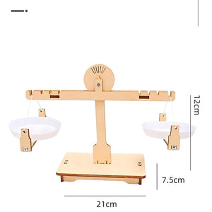 Montessori Wooden Balance Scale - Kids Math Learning Game & Educational Toy - LearnLark Montessori