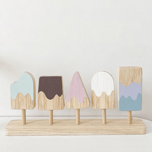 Montessori Wooden Ice Cream Playset – Pretend Food Toy for Toddlers’ Kitchen Fun - LearnLark Montessori