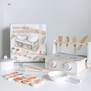 Wooden BBQ Playset for Kids – Educational Role Play Cooking Toy - LearnLark Montessori