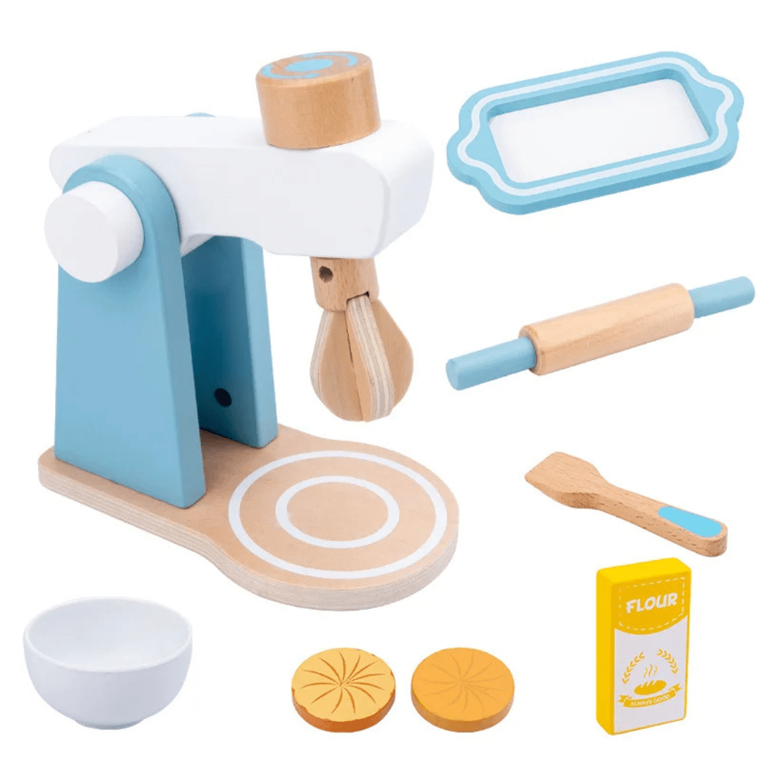 Wooden Kitchen Pretend Play Set - Educational Early Learning Toy for Toddlers - LearnLark Montessori