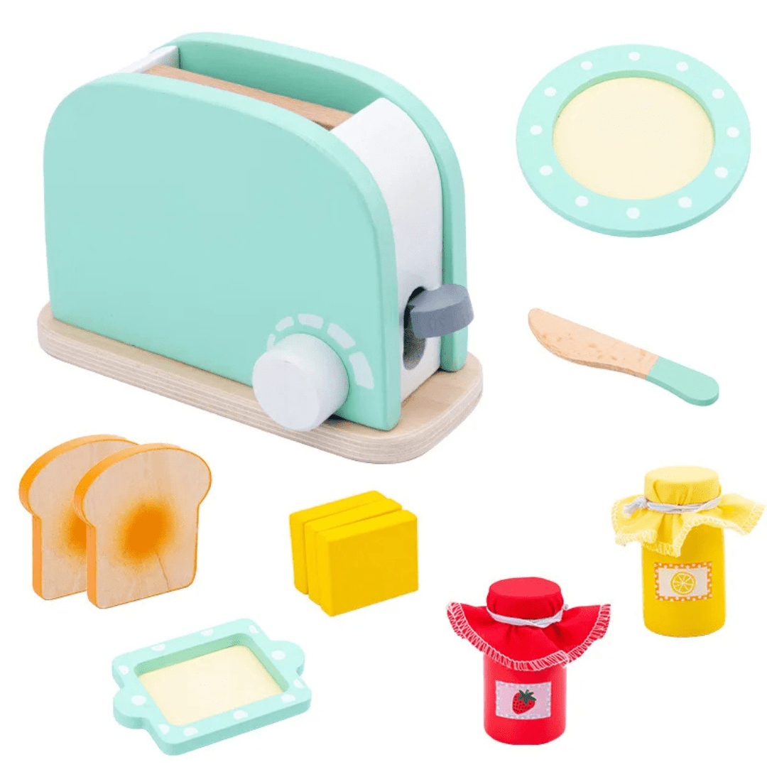 Wooden Kitchen Pretend Play Set - Educational Early Learning Toy for Toddlers - LearnLark Montessori